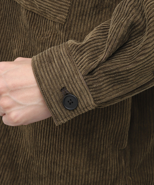 STILL BY HAND（スティルバイハンド）の「【STILL BY HAND / スティルバイハンド】 コーデュロイシャツBL（カバーオール・メンズ・ブラック/カーキ・46/48）」の12枚目の写真