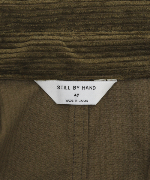 STILL BY HAND（スティルバイハンド）の「【STILL BY HAND / スティルバイハンド】 コーデュロイシャツBL（カバーオール・メンズ・ブラック/カーキ・46/48）」の19枚目の写真