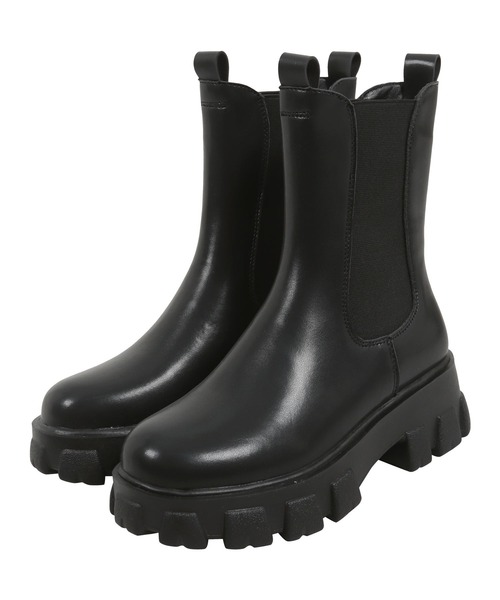 KOBE LETTUCE(コウベレタス)の「厚底サイドゴアブーツ(ブーツ・レディース・ブラウン/ブラック・LL/M/S/L)」の16枚目の写真