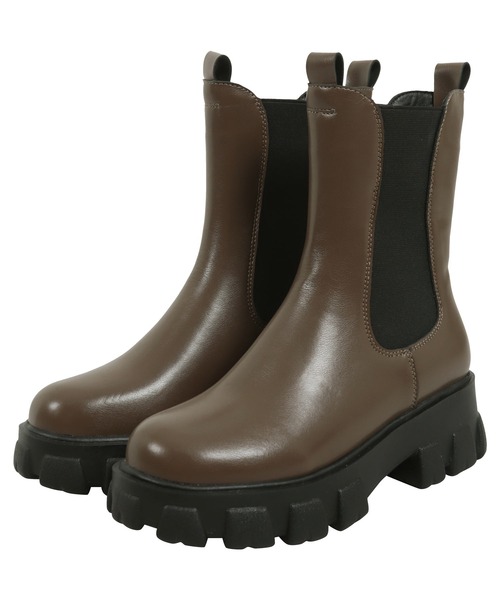 KOBE LETTUCE(コウベレタス)の「厚底サイドゴアブーツ(ブーツ・レディース・ブラウン/ブラック・LL/M/S/L)」の17枚目の写真