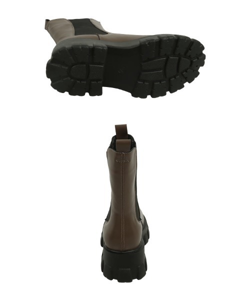 KOBE LETTUCE(コウベレタス)の「厚底サイドゴアブーツ(ブーツ・レディース・ブラウン/ブラック・LL/M/S/L)」の14枚目の写真