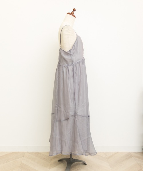 CLETTE(クレット)の「オーガンジーキャミワンピース(ワンピース・レディース・ブラック/パープル・LL/3L/4L)」の18枚目の写真
