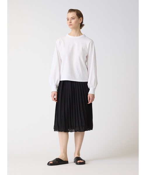 mizuiroind（ミズイロインド）の「mizuiro ind プリーツバルーンスカート（スカート・レディース・ネイビー/グレー/ブラック・FREE）」の14枚目の写真