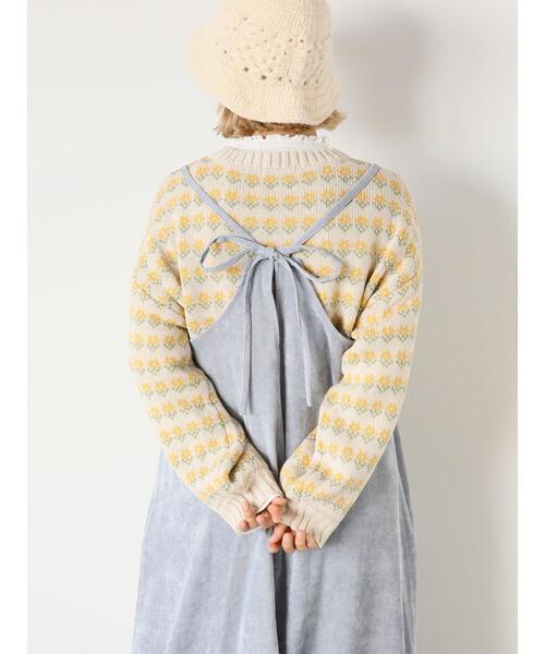 ehka sopo（エヘカソポ）の「コーデュロイギャザーキャミワンピース（ワンピース・レディース・グレー/チャコールグレー/キナリ・F）」の17枚目の写真