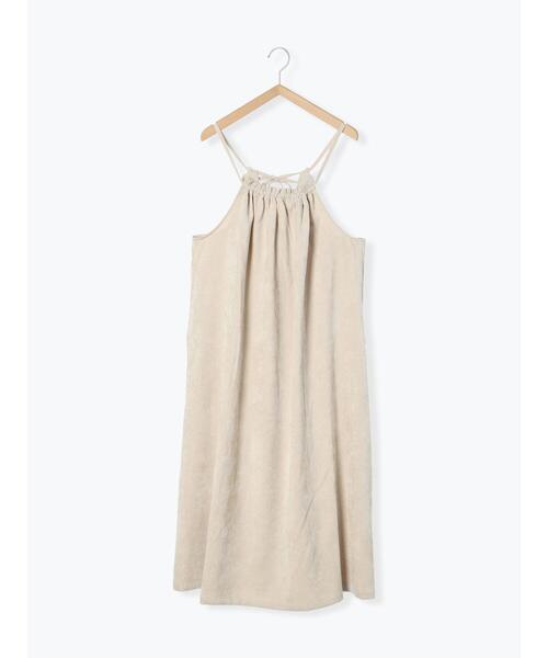 ehka sopo（エヘカソポ）の「コーデュロイギャザーキャミワンピース（ワンピース・レディース・グレー/チャコールグレー/キナリ・F）」の21枚目の写真