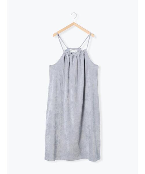 ehka sopo（エヘカソポ）の「コーデュロイギャザーキャミワンピース（ワンピース・レディース・グレー/チャコールグレー/キナリ・F）」の22枚目の写真