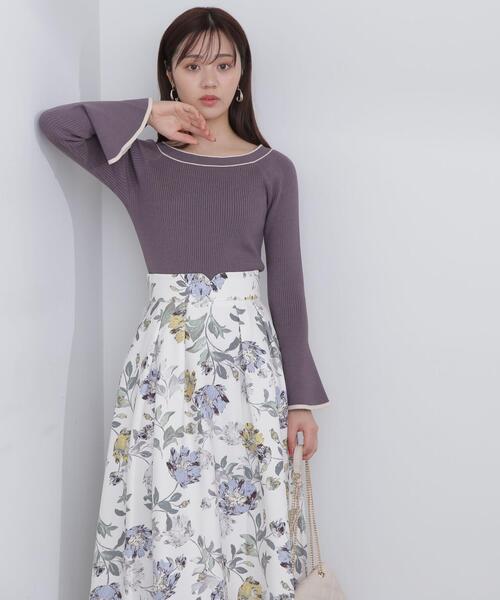 PROPORTION BODY DRESSING（プロポーションボディドレッシング）の「フレアスリーブニット / 1214170107（ニット/セーター・レディース・ダークグレー/ピンク/ホワイト系その他・FREE）」の7枚目の写真