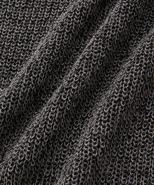 ADAM ET ROPE'（アダムエロペ）の「コットンリネン メランジ ニット ハーフジップ プルオーバー / 3シーズン着用可能（ニット/セーター・メンズ・スミクロ/ラベンダー/ターコイズブルー・L/M）」の9枚目の写真