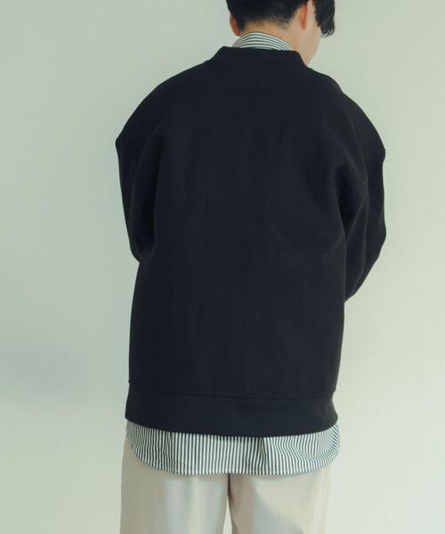 ITEMS URBANRESEARCH（アイテムズ アーバンリサーチ）の「ウールライクメルトン MA-1（MA-1・メンズ・カーキ/ブラック/モカ・LARGE/MEDIUM）」の8枚目の写真