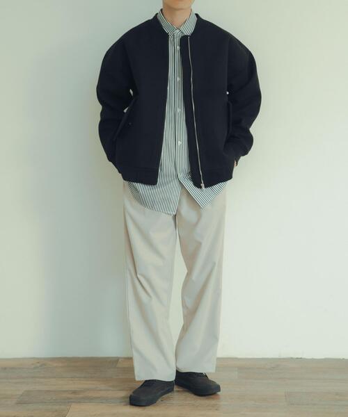 ITEMS URBANRESEARCH（アイテムズ アーバンリサーチ）の「ウールライクメルトン MA-1（MA-1・メンズ・カーキ/ブラック/モカ・LARGE/MEDIUM）」の9枚目の写真