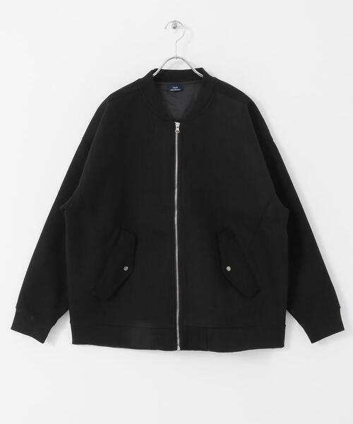 ITEMS URBANRESEARCH（アイテムズ アーバンリサーチ）の「ウールライクメルトン MA-1（MA-1・メンズ・カーキ/ブラック/モカ・LARGE/MEDIUM）」の10枚目の写真