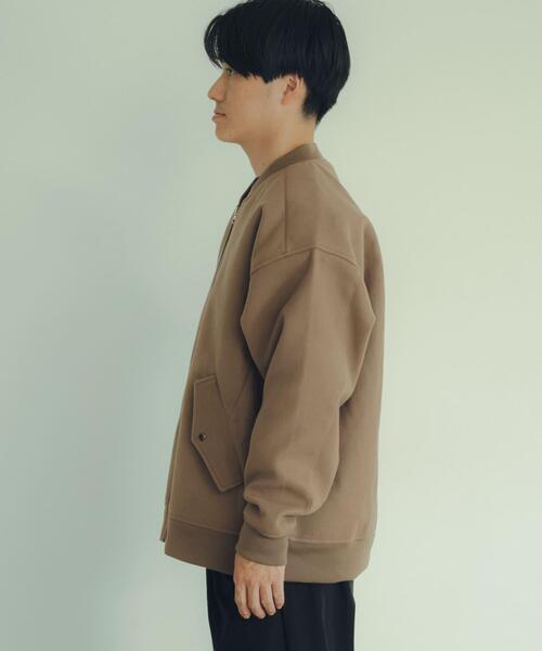 ITEMS URBANRESEARCH（アイテムズ アーバンリサーチ）の「ウールライクメルトン MA-1（MA-1・メンズ・カーキ/ブラック/モカ・LARGE/MEDIUM）」の17枚目の写真