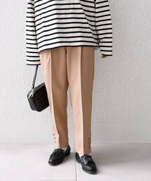 SHIPS any: ドライツイル テーパード パンツ［NAVY BLUE］