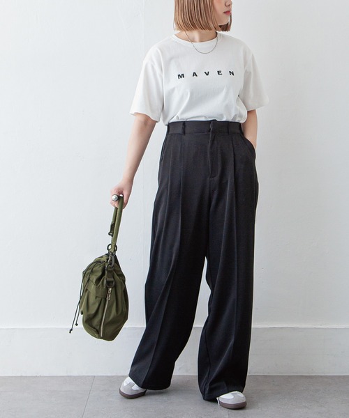 Chillfar（チルファー）の「ナイロン巾着バッグ（ショルダーバッグ・レディース・カーキ/ブラック/アイボリー・FREE）」の21枚目の写真