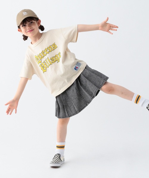 Russell Athletic(ラッセルアスレティック)の「【RUSSELL ATHLETIC 】別注ロゴプリントT(KIDS)(Tシャツ/カットソー・キッズ・ネイビー/グレー/アイボリー・110cm/120cm/130cm/140cm)」の7枚目の写真