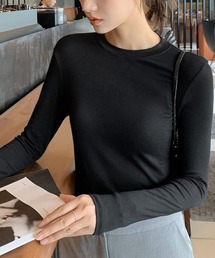 長袖Tシャツ 無地 レディース トップス
