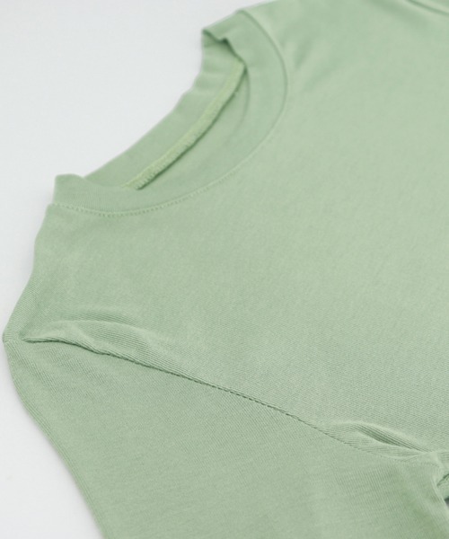 Miniministore(ミニミニストア)の「長袖Tシャツ 無地 レディース トップス(Tシャツ/カットソー・レディース・ブラック/ミント/ブルー/グレー/チャコールグレー/ブラウン/ホワイト/ダークベージュ・FREE)」の11枚目の写真
