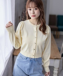 clear | ハートボタンパワショルニットカーディガン≪2024SS新作≫(カーディガン/ボレロ)