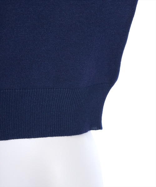 clear（クリア）の「ハートボタンパワショルニットカーディガン≪2024SS新作≫（カーディガン/ボレロ・レディース・オフホワイト/レッド/ネイビー/イエロー・F）」の5枚目の写真