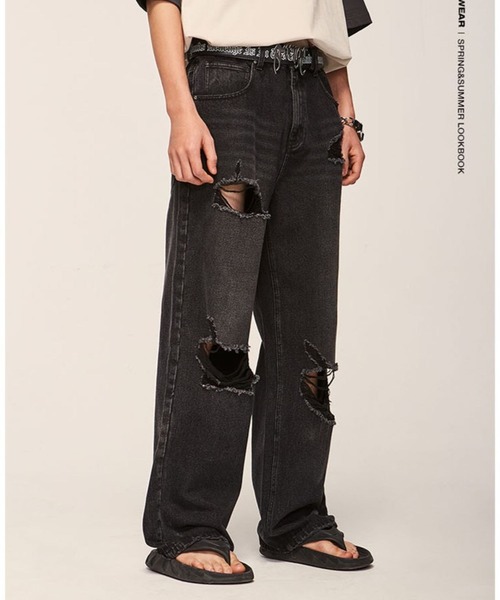 【セール】INFLATION／ウォッシュワイドデニム 2103032（デニムパンツ）｜INFLATION（インフレーション）