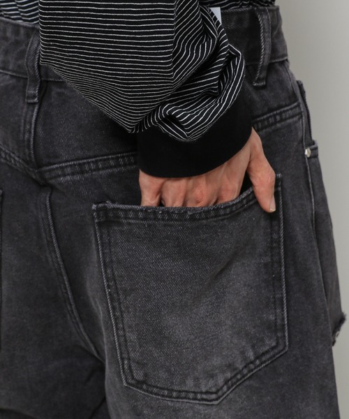 【セール】INFLATION／ウォッシュワイドデニム 2103032（デニムパンツ）｜INFLATION（インフレーション）
