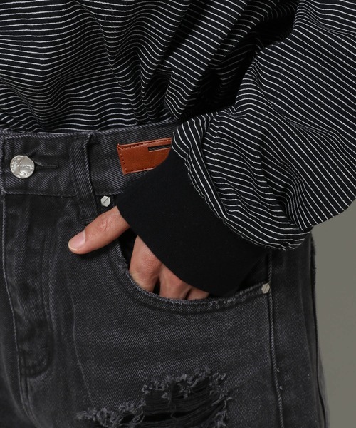 【セール】INFLATION／ウォッシュワイドデニム 2103032（デニムパンツ）｜INFLATION（インフレーション）