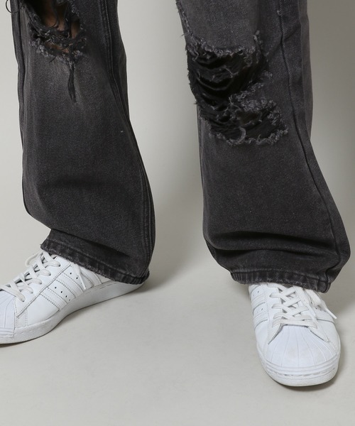 【セール】INFLATION／ウォッシュワイドデニム 2103032（デニムパンツ）｜INFLATION（インフレーション）