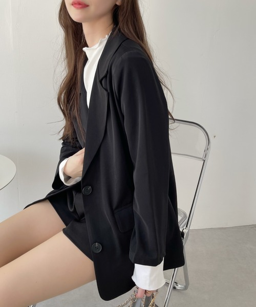 Ada.（エイダ）の「テーラードジャケット＋ショートパンツSET（テーラードジャケット・レディース・ブラウン/ブラック/アイボリー・FREE）」の21枚目の写真