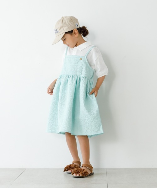 MAKE YOUR DAY（メイクユアデイ）の「膨れジャガードキャミワンピース■80～140cm（ワンピース・キッズ・ブラック/ベージュ/ミント・80/90/100/110/120/130/140）」の22枚目の写真