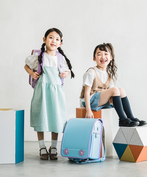 MAKE YOUR DAY（メイクユアデイ）の「膨れジャガードキャミワンピース■80～140cm（ワンピース・キッズ・ブラック/ベージュ/ミント・80/90/100/110/120/130/140）」の7枚目の写真