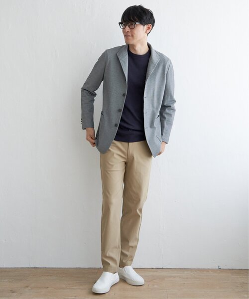 IKKA LOUNGE(イッカラウンジ)の「サーフニットスタンドジャケット(カバーオール・メンズ・グレー/ネイビー・L/XL/M/S)」の4枚目の写真