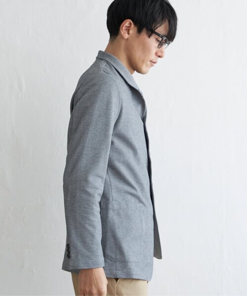 IKKA LOUNGE(イッカラウンジ)の「サーフニットスタンドジャケット(カバーオール・メンズ・グレー/ネイビー・L/XL/M/S)」の8枚目の写真