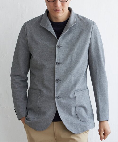 IKKA LOUNGE(イッカラウンジ)の「サーフニットスタンドジャケット(カバーオール・メンズ・グレー/ネイビー・L/XL/M/S)」の10枚目の写真