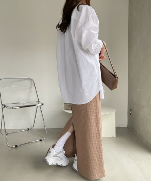 Ada.(エイダ)の「バイカラーデザイン アメスリ ワッフル ワンピース(ワンピース・レディース・チャコール/ネイビー/ベージュ・FREE)」の14枚目の写真