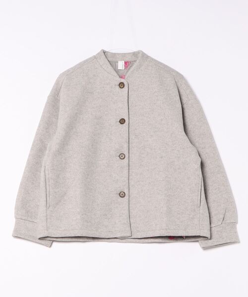 PARKS TOKYO SELECT(パークストウキョウセレクト)の「【ihana】(BRD)圧縮ニットショートジャケット(ノーカラージャケット・レディース・その他2/その他3/その他1・FREE)」の3枚目の写真