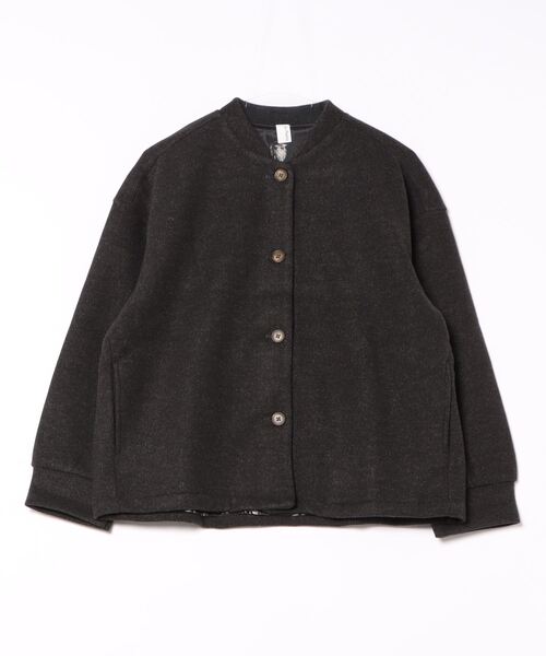 PARKS TOKYO SELECT(パークストウキョウセレクト)の「【ihana】(BRD)圧縮ニットショートジャケット(ノーカラージャケット・レディース・その他2/その他3/その他1・FREE)」の1枚目の写真