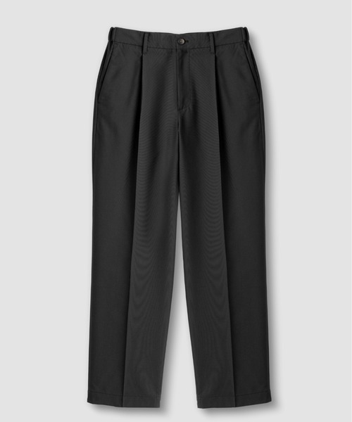 RAGEBLUE（レイジブルー）の「SILKY TWILL WIDE TAPARED SLACKS/シルキーポリクロス/ワイドテーパードスラックスパンツ（スラックス・メンズ・ブラック/グレー/ベージュ/ホワイト/ブラウン・SMALL/MEDIUM/LARGE）」の8枚目の写真