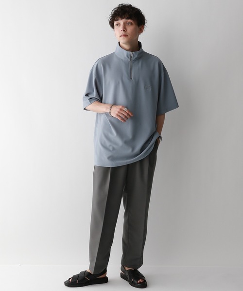 RAGEBLUE（レイジブルー）の「SILKY TWILL WIDE TAPARED SLACKS/シルキーポリクロス/ワイドテーパードスラックスパンツ（スラックス・メンズ・ブラック/グレー/ベージュ/ホワイト/ブラウン・SMALL/MEDIUM/LARGE）」の19枚目の写真