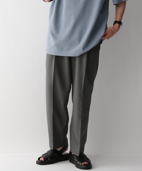 RAGEBLUE（レイジブルー）の「SILKY TWILL WIDE TAPARED SLACKS/シルキーポリクロス/ワイドテーパードスラックスパンツ（スラックス・メンズ・ブラック/グレー/ベージュ/ホワイト/ブラウン・SMALL/MEDIUM/LARGE）」の20枚目の写真