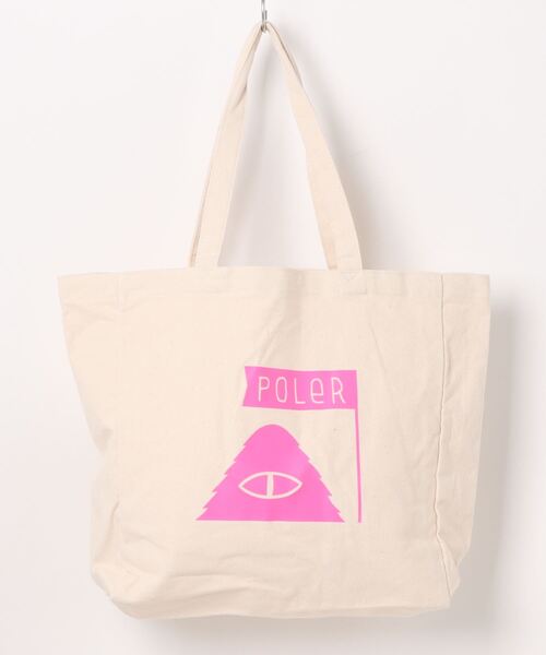 POLeR（ポーラー）の「コットンキャンバス トートバッグ DEVILS CANYON UNGA BUNGA（トートバッグ・メンズ・ホワイト系2/ホワイト系1・O/S）」の3枚目の写真