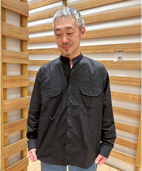 Grand PARK（グランドパーク）の「バンドカラーシャツブルゾン（ブルゾン・メンズ・ブラック/ネイビー/カーキ・X-LARGE/LARGE/MEDIUM）」の17枚目の写真