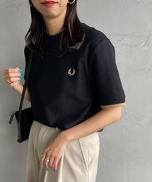 【WEB限定】[FRED PERRY/フレッドペリー] 袖ティップライン鹿の子Tシャツ