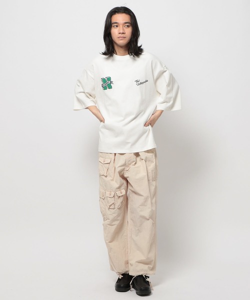 niko and...（ニコアンド）の「サガラワッペン7分袖プルオーバー（Tシャツ/カットソー・メンズ・オフホワイト/ブラック/パープル・LARGE/MEDIUM）」の21枚目の写真