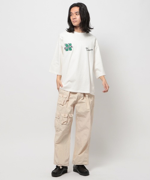 niko and...（ニコアンド）の「サガラワッペン7分袖プルオーバー（Tシャツ/カットソー・メンズ・オフホワイト/ブラック/パープル・LARGE/MEDIUM）」の22枚目の写真