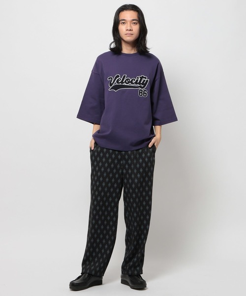 niko and...（ニコアンド）の「サガラワッペン7分袖プルオーバー（Tシャツ/カットソー・メンズ・オフホワイト/ブラック/パープル・LARGE/MEDIUM）」の18枚目の写真