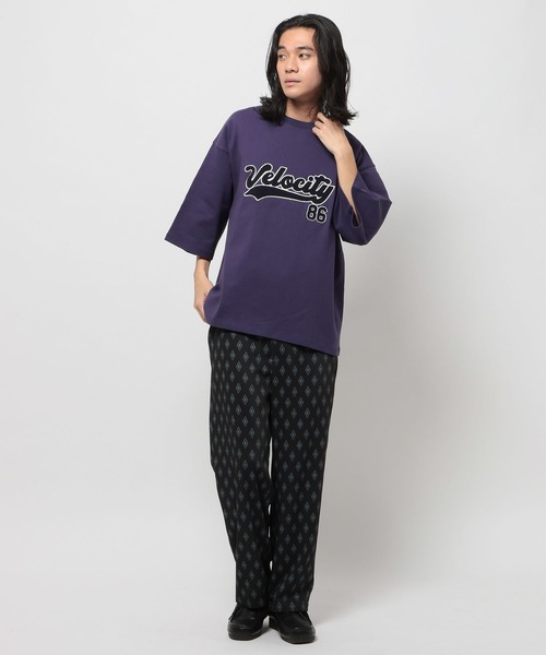 niko and...（ニコアンド）の「サガラワッペン7分袖プルオーバー（Tシャツ/カットソー・メンズ・オフホワイト/ブラック/パープル・LARGE/MEDIUM）」の19枚目の写真