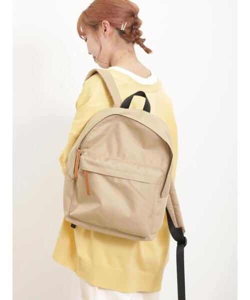 Samansa Mos2(サマンサ モスモス)の「フロントポケットワイドリュック(ハンドバッグ・レディース・ブラック/ベージュ・F)」の7枚目の写真