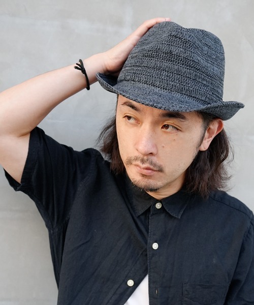 Ruben(ルーベン)の「MIX THERMO HAT/サーモ中折れ(ハット・メンズ・ブラック/グレー/ライトグレー・FREE)」の1枚目の写真