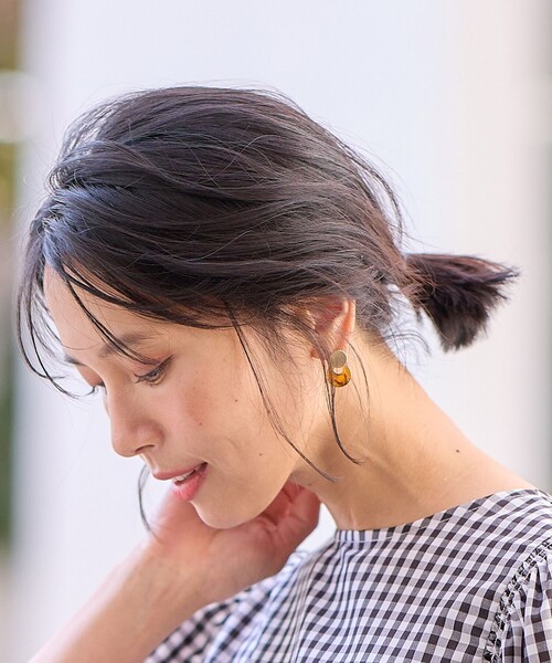 ANY(エニィ)の「【WEB限定】マーブルメタルピアス(両耳用)(ピアス(両耳用)・レディース・ゴールド系・F)」の1枚目の写真