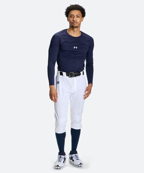 UNDER ARMOUR(アンダーアーマー)の「UAヒートギア コンフォート フィッティド ロングスリーブ クルーネック シャツ(ベースボール/メンズ)(Tシャツ/カットソー・メンズ・ネイビー・L/S/M/XL/2XL/3XL)」の5枚目の写真